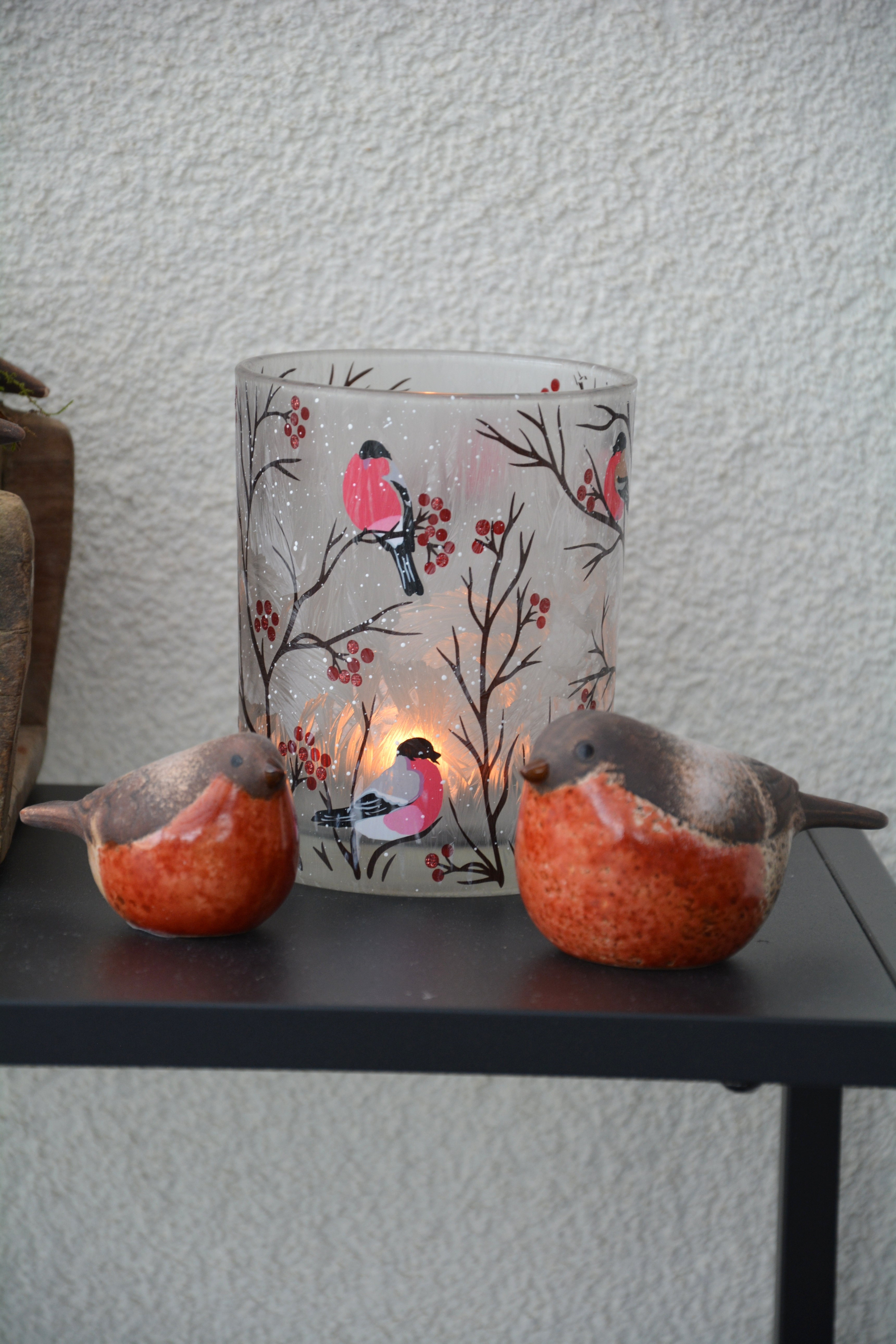 Domherre i keramik 7,9 cm liten