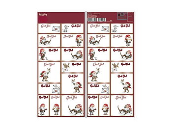 Juladresslapp Tomte 26-pack