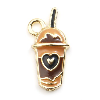 Berlock - Emaljerad  Milkshake , choklad Guld