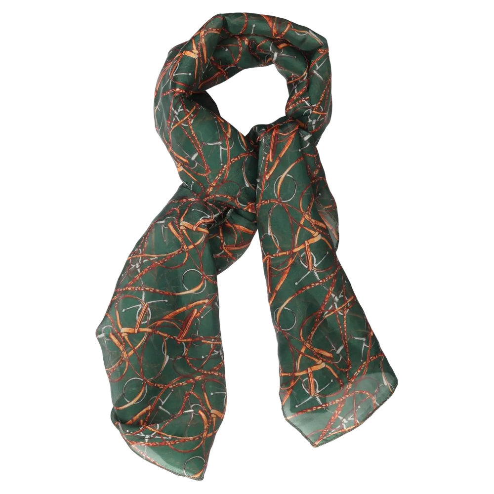 Scarf AWST Intl Snaffle Bridles Green