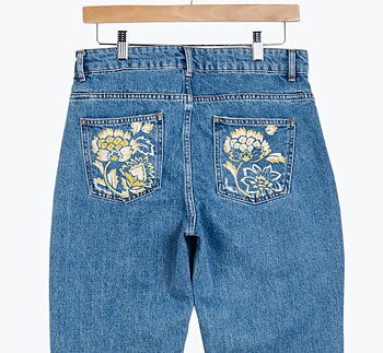 Barocque Embroidery Pattern with 3 rolls of threads DMC Diamant metallic 