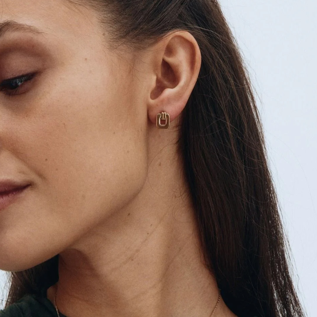 Edblad örhänge Plaza studs S- guld - 2