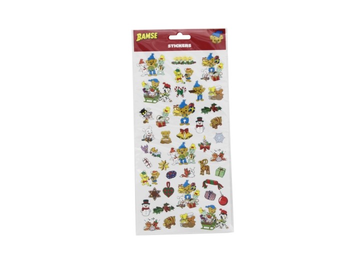 Stickers mini Bamse jul