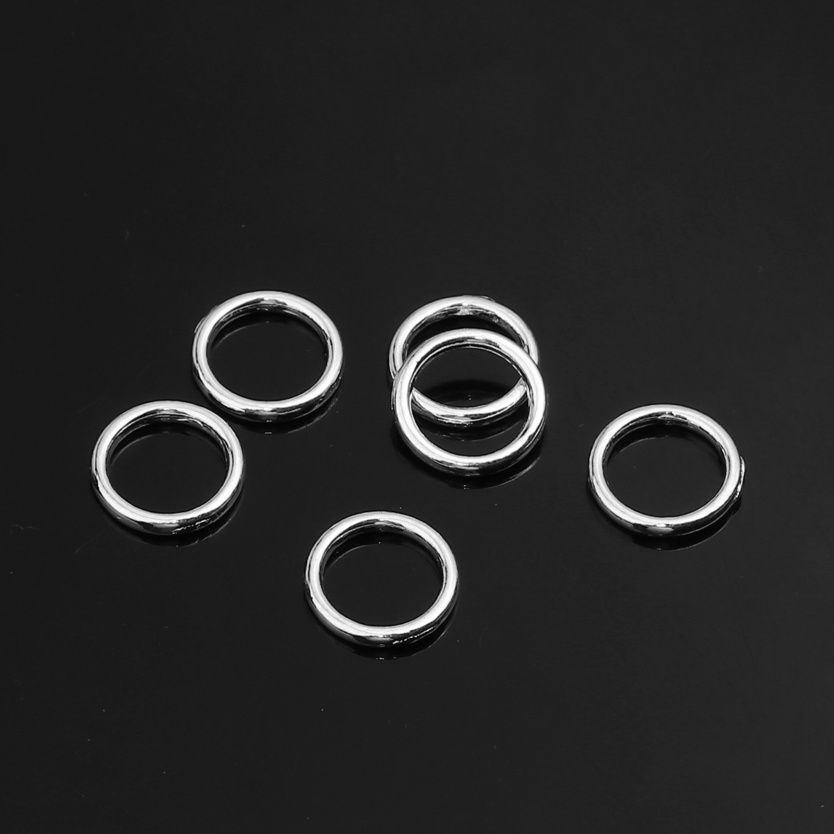 Connector / Jumprings , 10mm - silver - 2