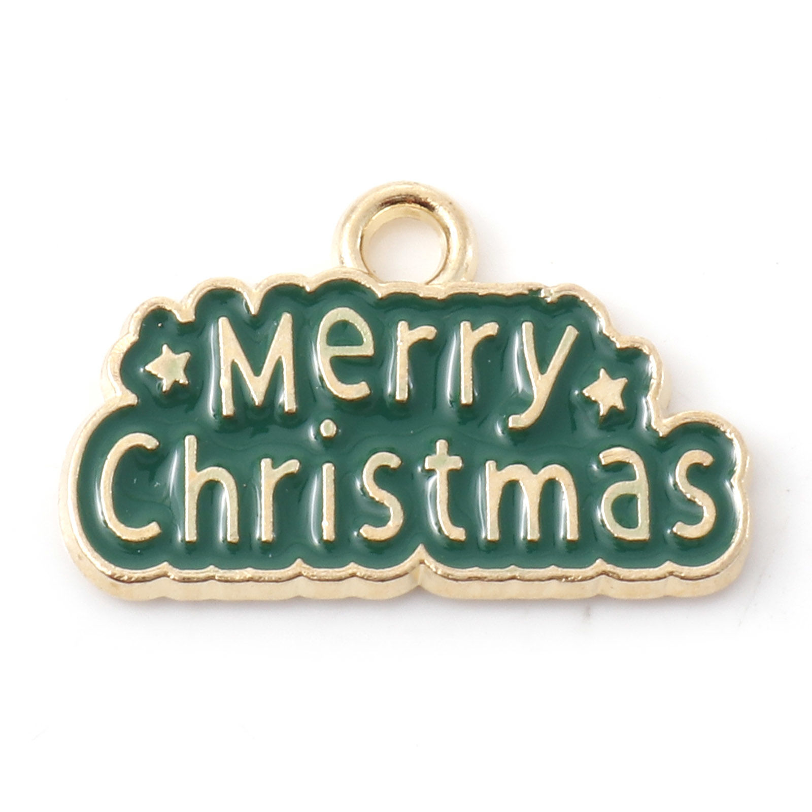 Berlock - Emaljerad  "Merry Christmas"