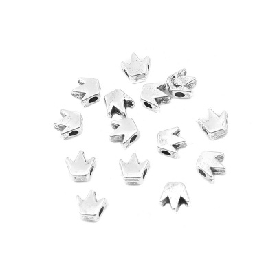 Spacer bead , Crown silver