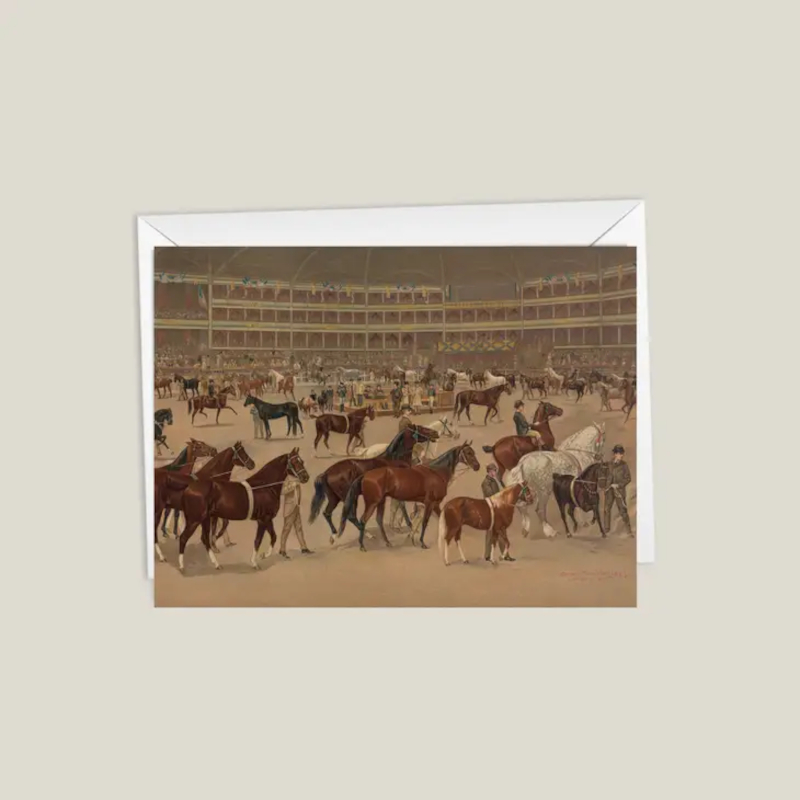 Kort Nimrod Paper Hästmotiv National Horse Show Parade of Winners 1895