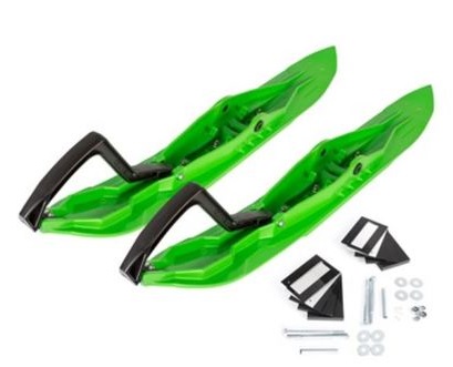 Plastskidor Kimpex Rush  par Grön-Röd-Svart  272061, 272063, 272065, 273400 - 5