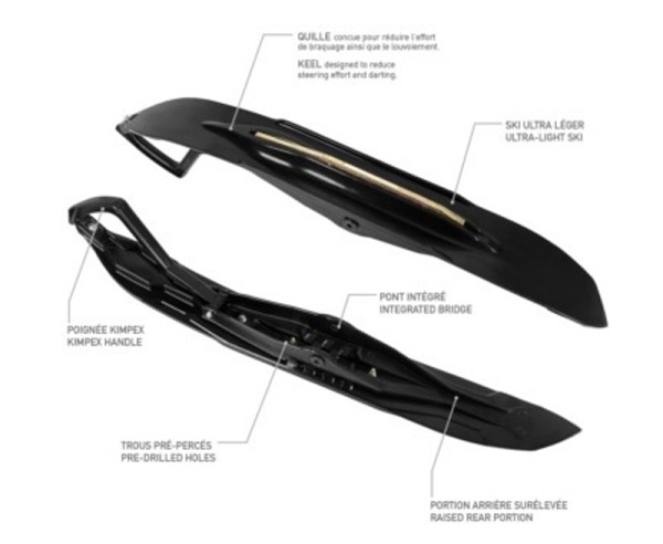 Plastskidor Kimpex Rush  par Grön-Röd-Svart  272061, 272063, 272065, 273400 - 8