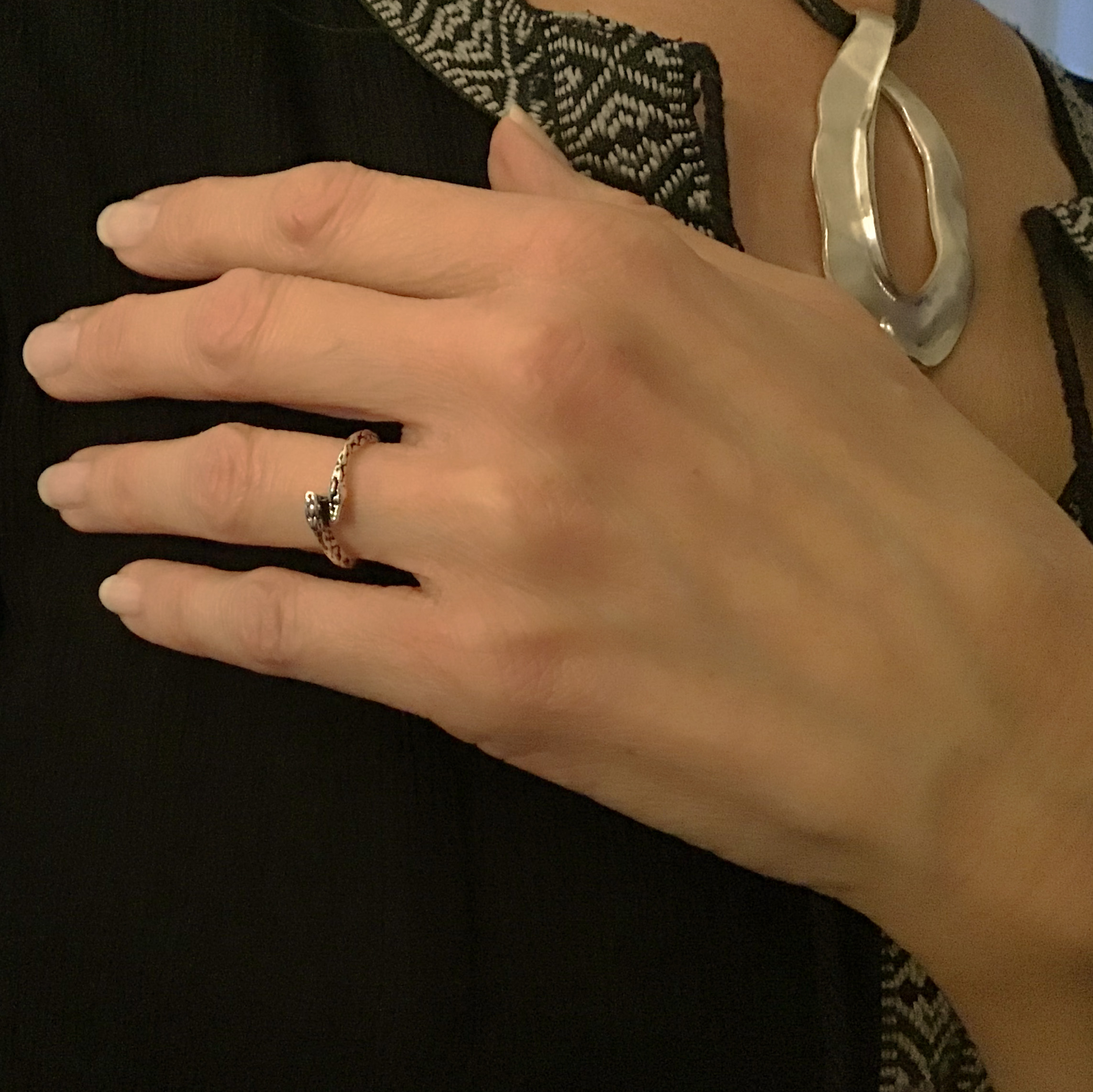 Ring: slangehoder "Rockwear Collection" - 2