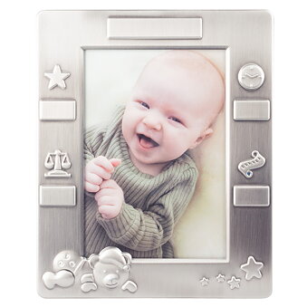 Photo frame Sleeping teddy 15X18cm tin finish