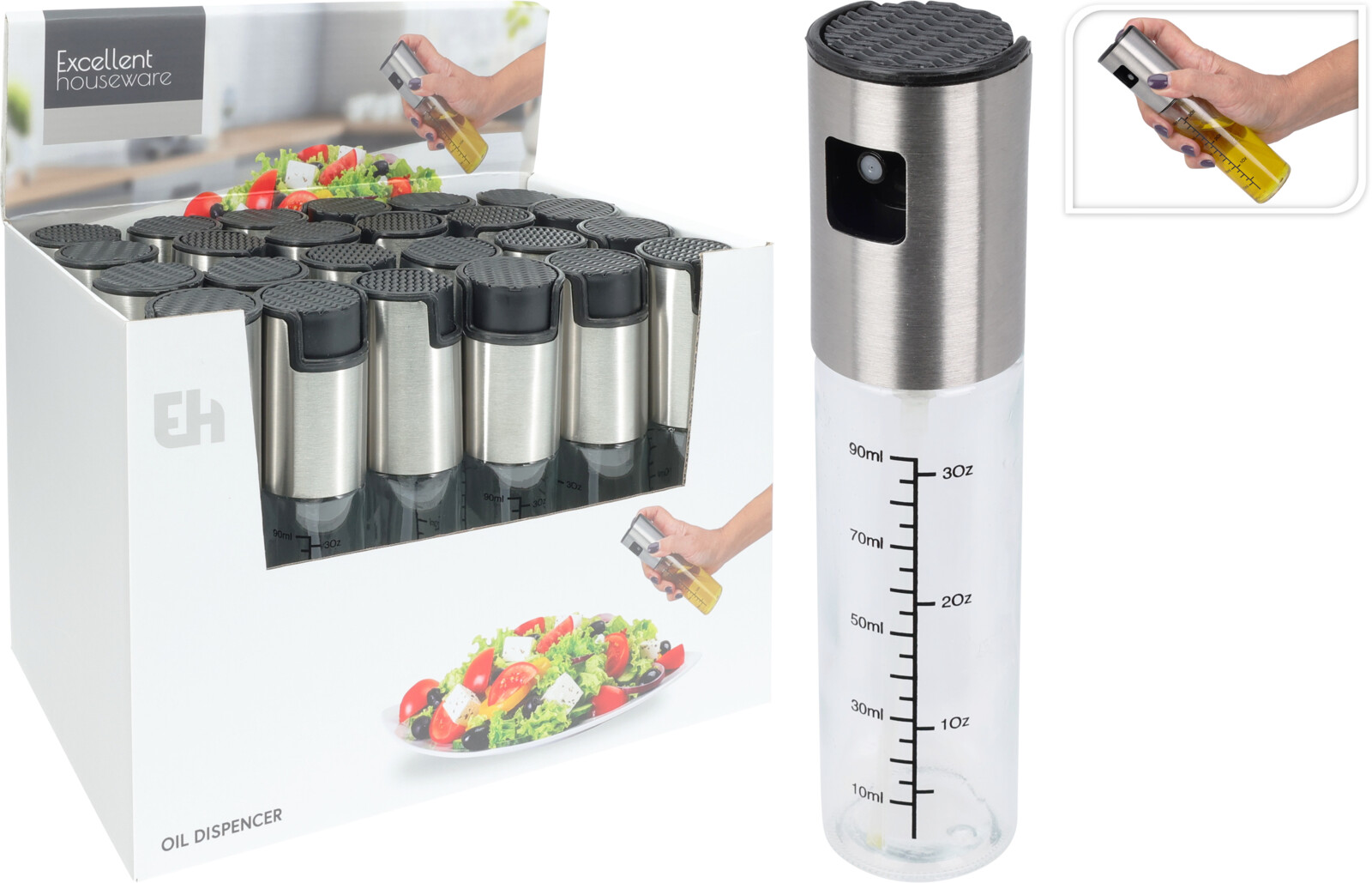 Sprayflaska för olja/vinäger