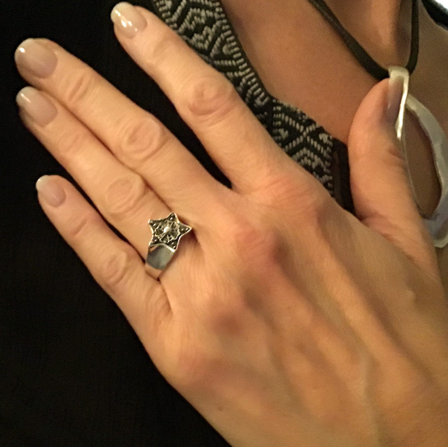 Ring: Stjerne med udsmykning "Rockwear Collection" - 3