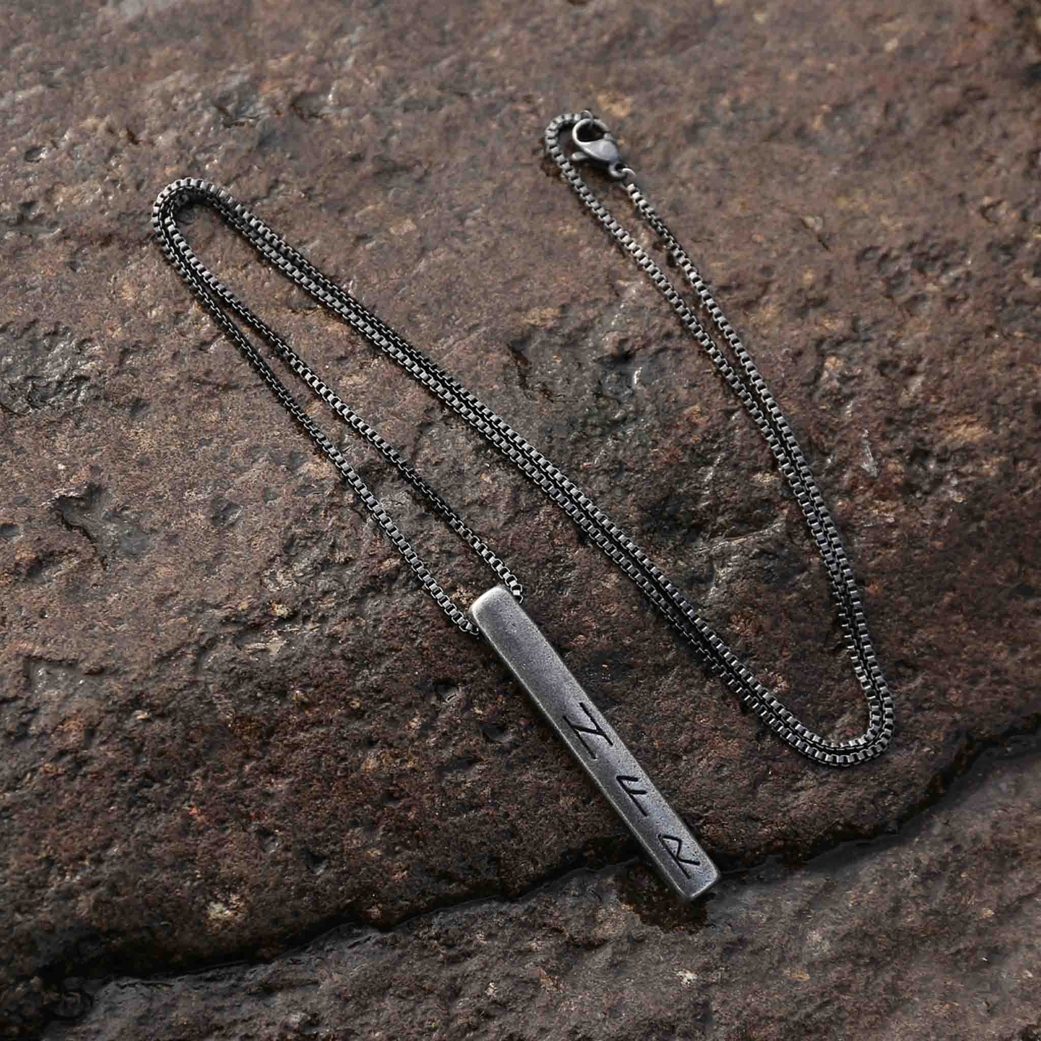 Unique Viking amulet with engraved runes – perfect gift for him or her