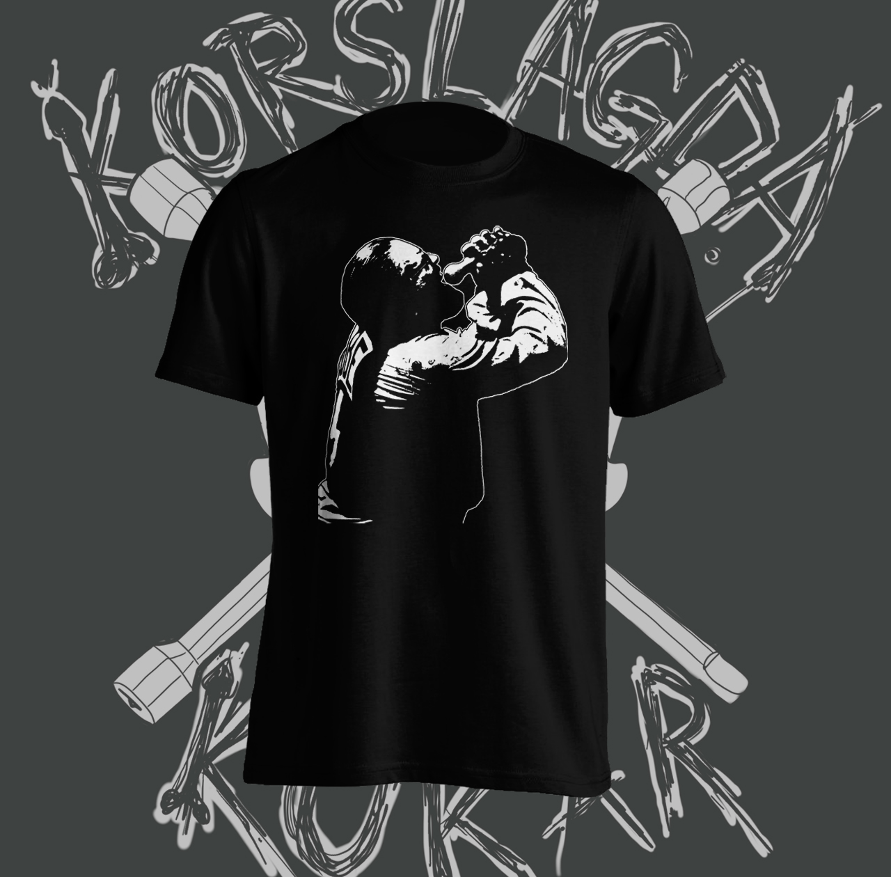 KORSLAGDA KUKAR - Ubbe Sjunger T-shirt