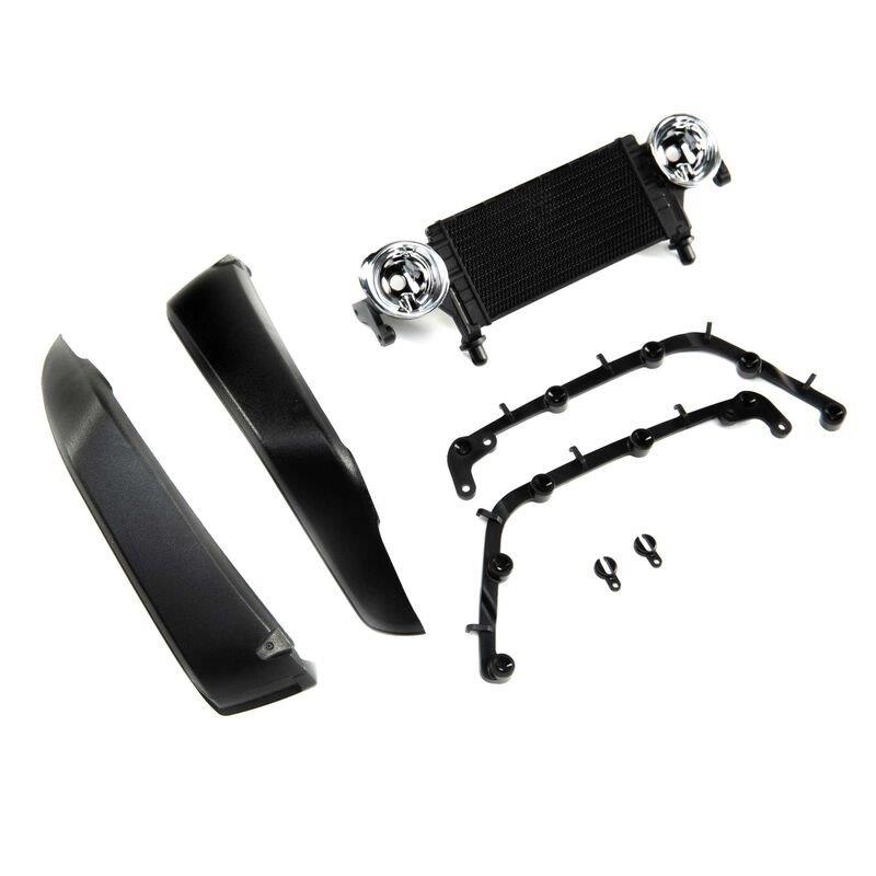 AXIAL Radiator & Front Fenders, Jeep JLU: SCX10 III