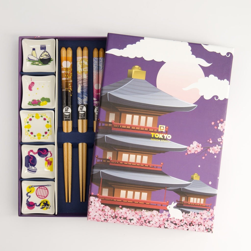 Ätpinnar & ställ, Japan, i presentförpackning
