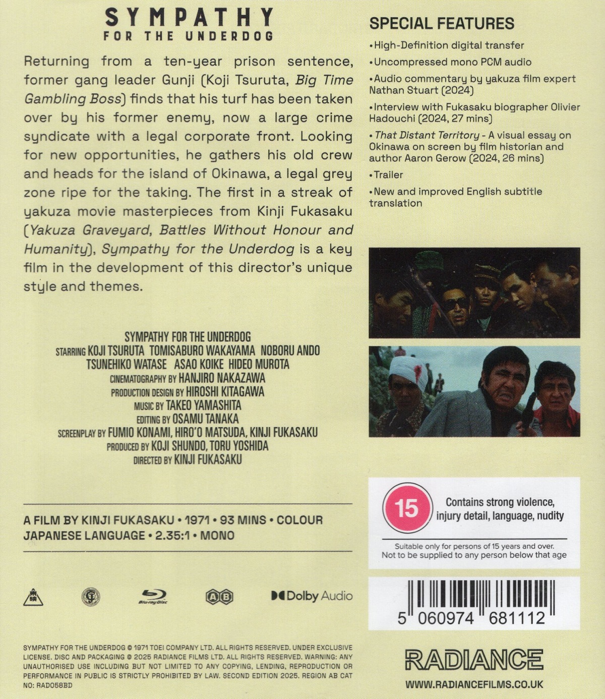 Sympathy For the Underdog (ej svensk text) (Blu-ray) - 2