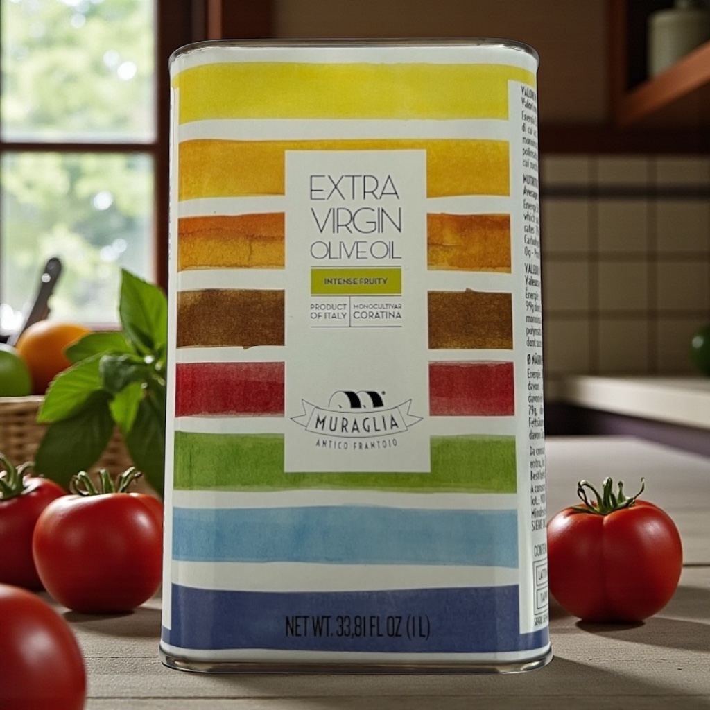 Muraglia Extra virgin Olivenöl | Regenbogen Blechdose  1l - 2