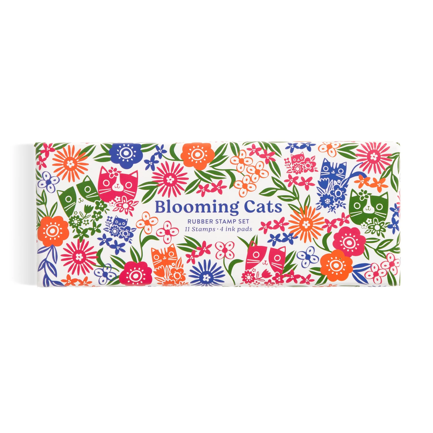 Blooming Cats Rubber Stamp Set (Craft Kit)