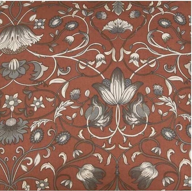 2 st Gardinlängder Lodden Blommor & blad Art Deco rost shabby chic lantlig stil Gårdsromantik - 2
