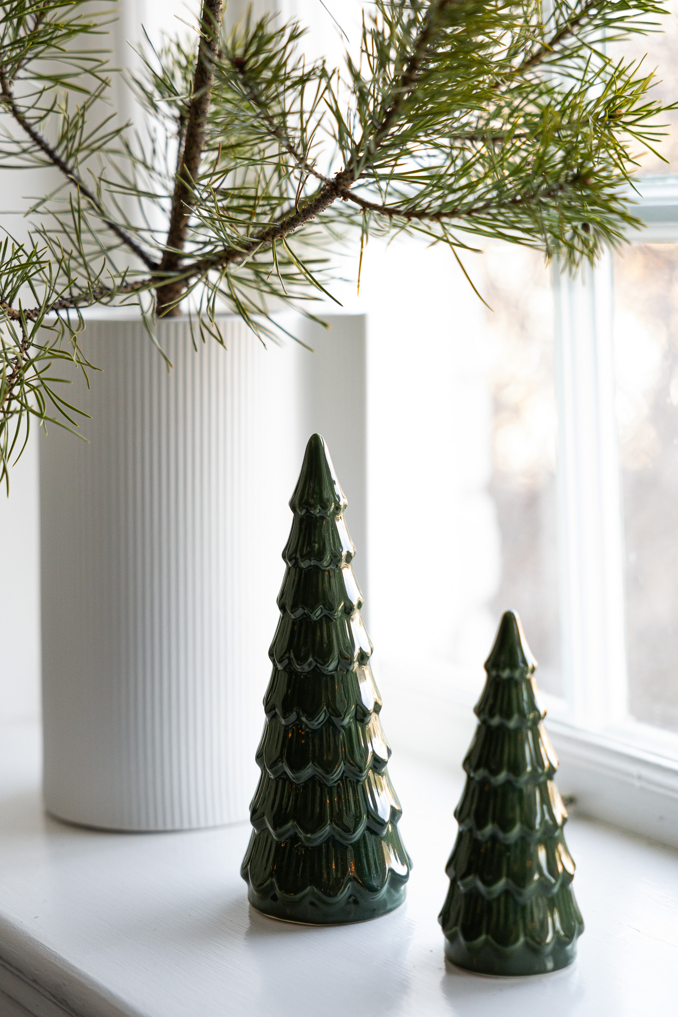 Granbacken - Gran - Julgran - Grön Keramik - 5x14 cm - 8