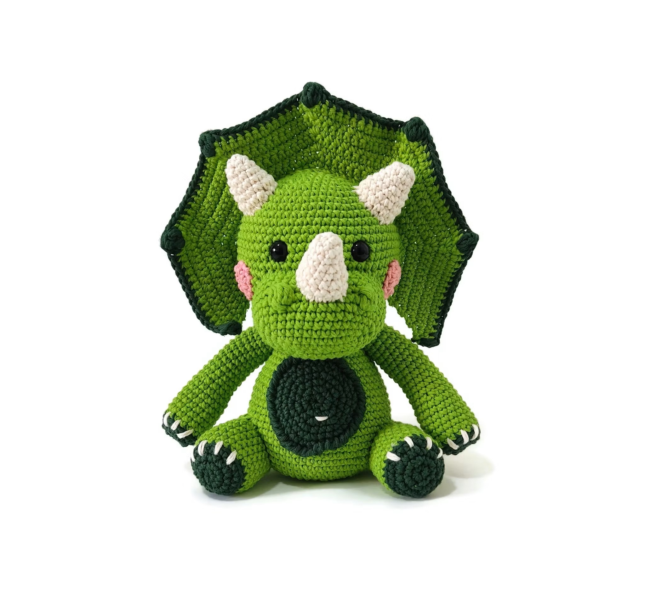 Chrochet your own Triceratops Dinosaur - DIY Kit - 3