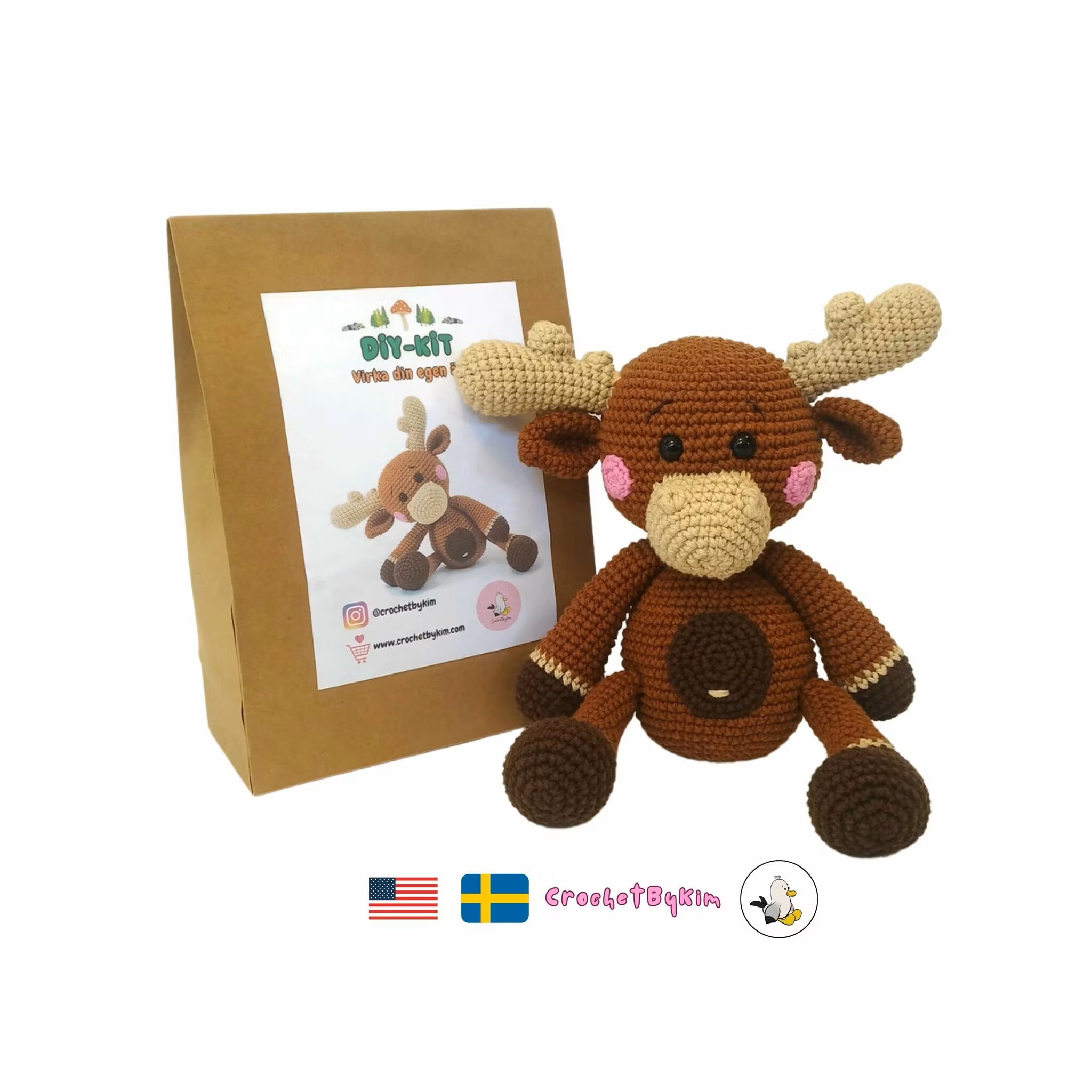 Chrochet your own The Moose Woody - DIY Kit