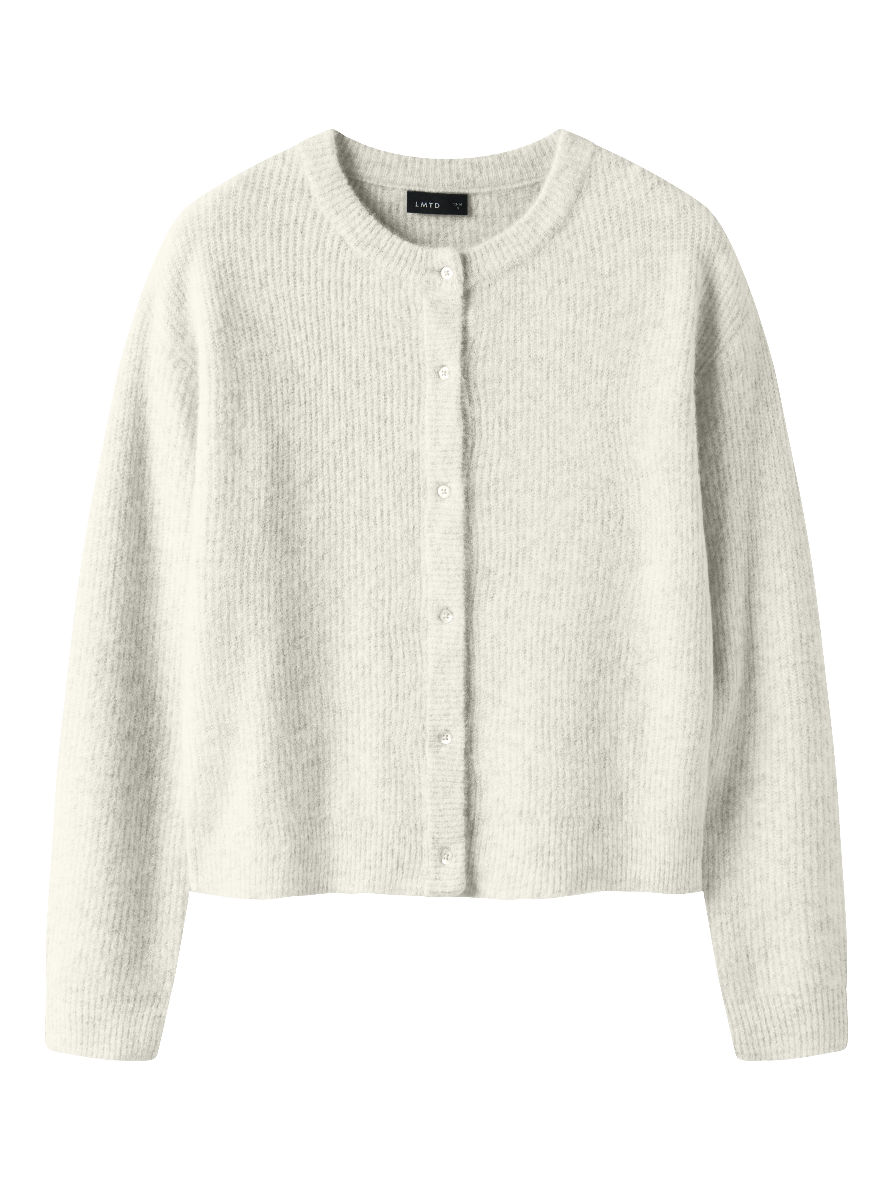  NLFKLEAVE LS SHORT KNIT CARDIGAN NOOS Antique White