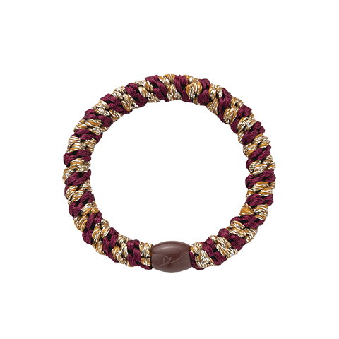 Ella Elastic 10-pack Glitter Burgundy Brown