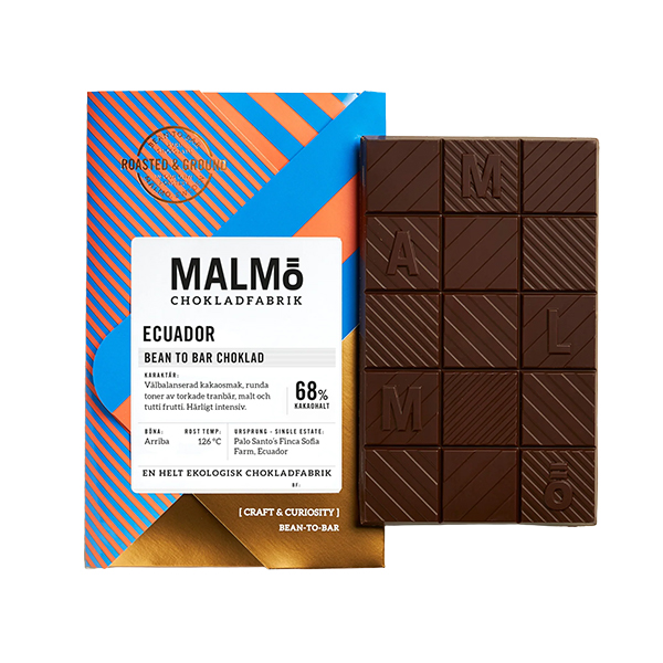 Malmö Chokladfabrik Craft Ecuador 68%, Ekologisk, 58 g