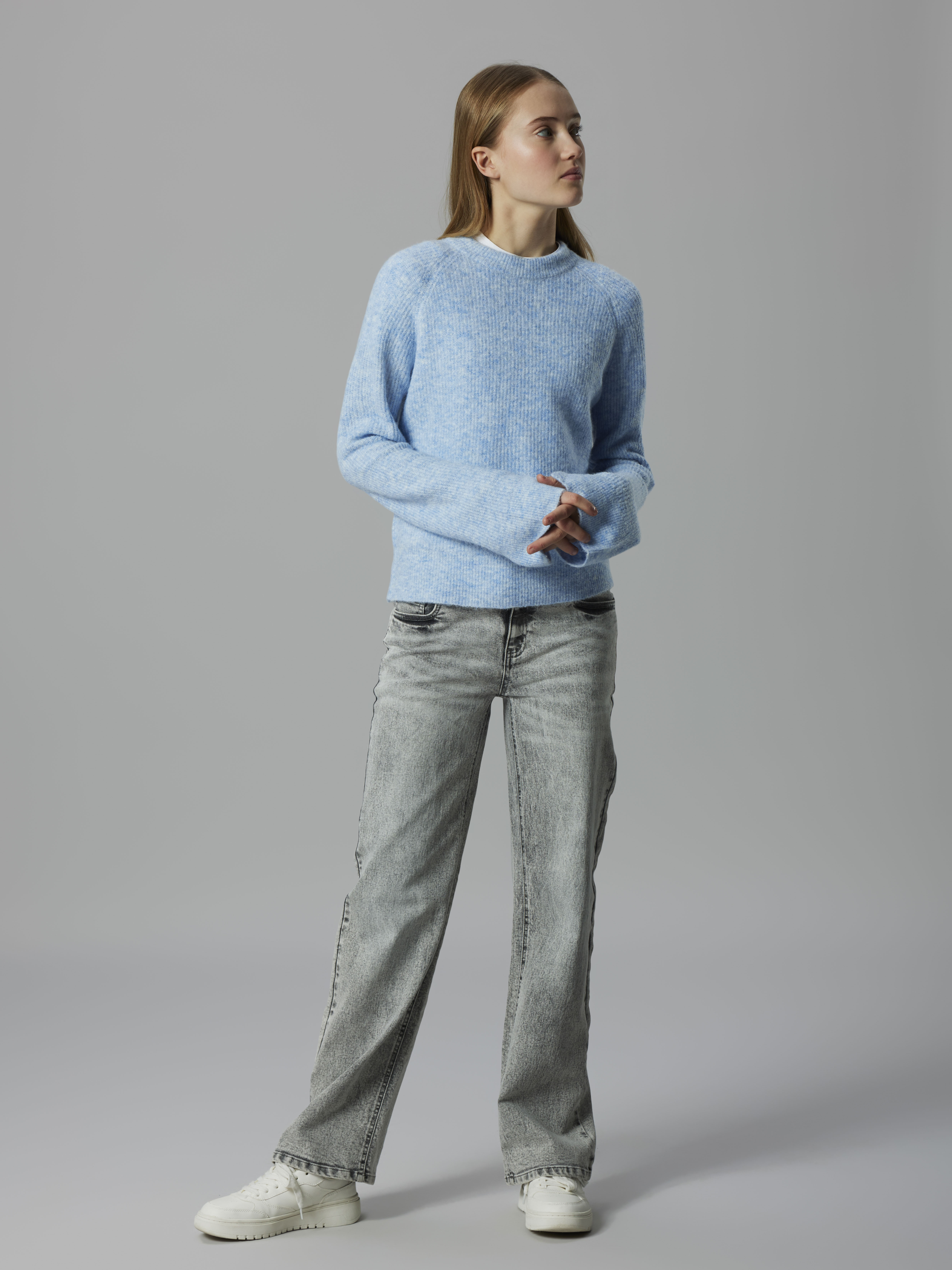 NLFKLEAVE LS SHORT KNIT NOOS Kentucky Blue - 4