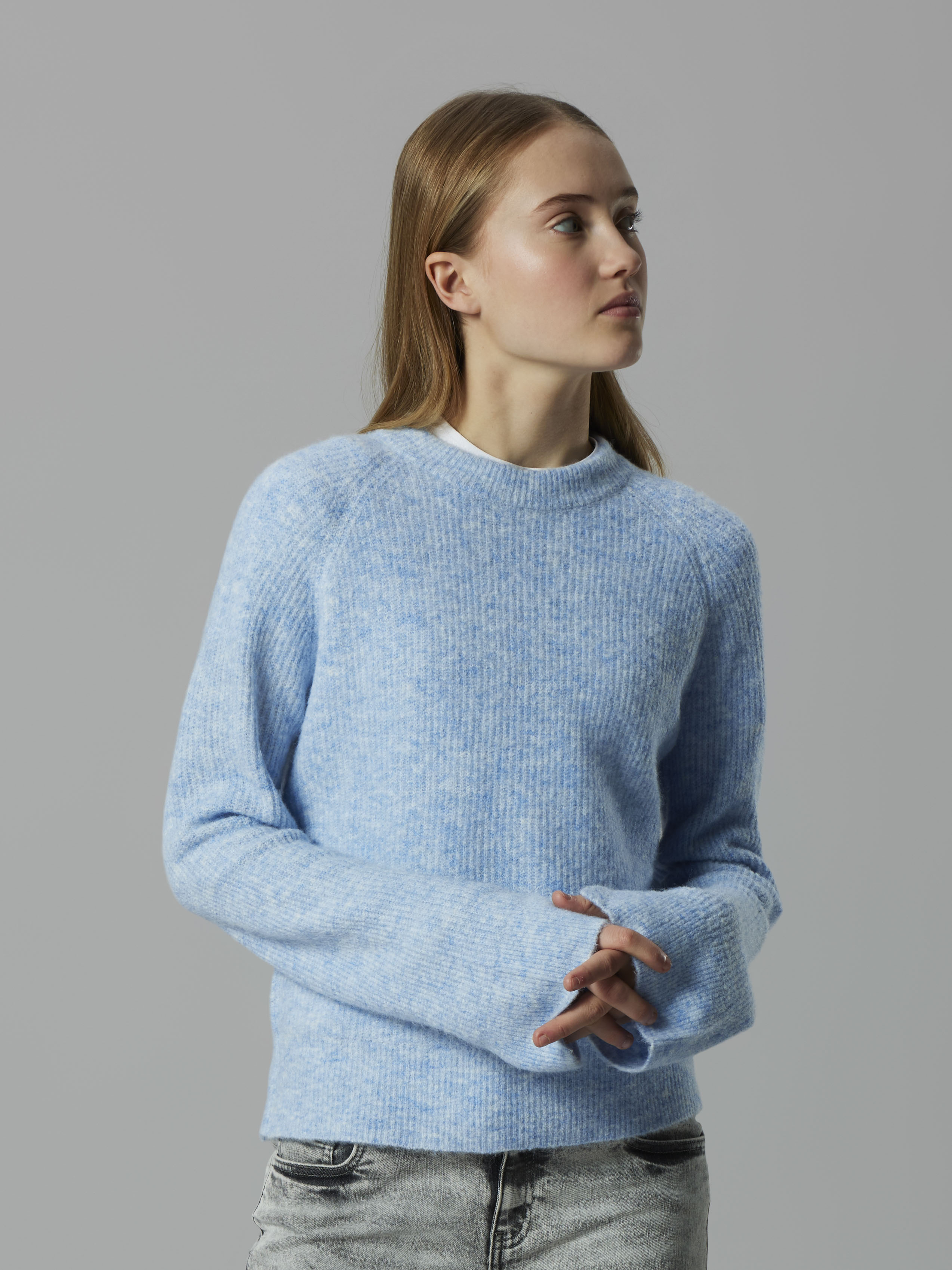 NLFKLEAVE LS SHORT KNIT NOOS Kentucky Blue - 5