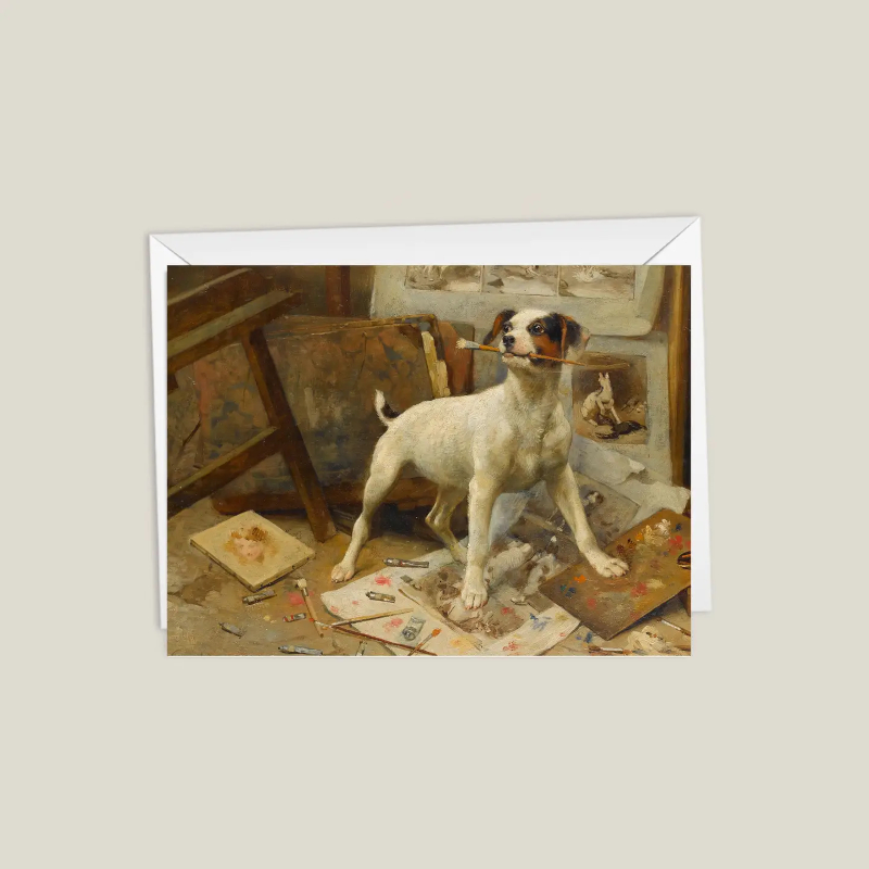 Kort Nimrod Paper Hundmotiv The Budding Artist