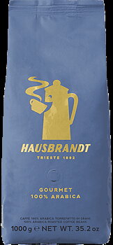 Hausbrandt - Gourmet 100% - Lätt mörkrostade espressobönor - 1000g