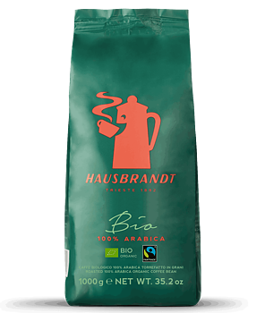 Hausbrandt - Bio - Ekologiska lätt mörkrostade espressobönor - 1000g
