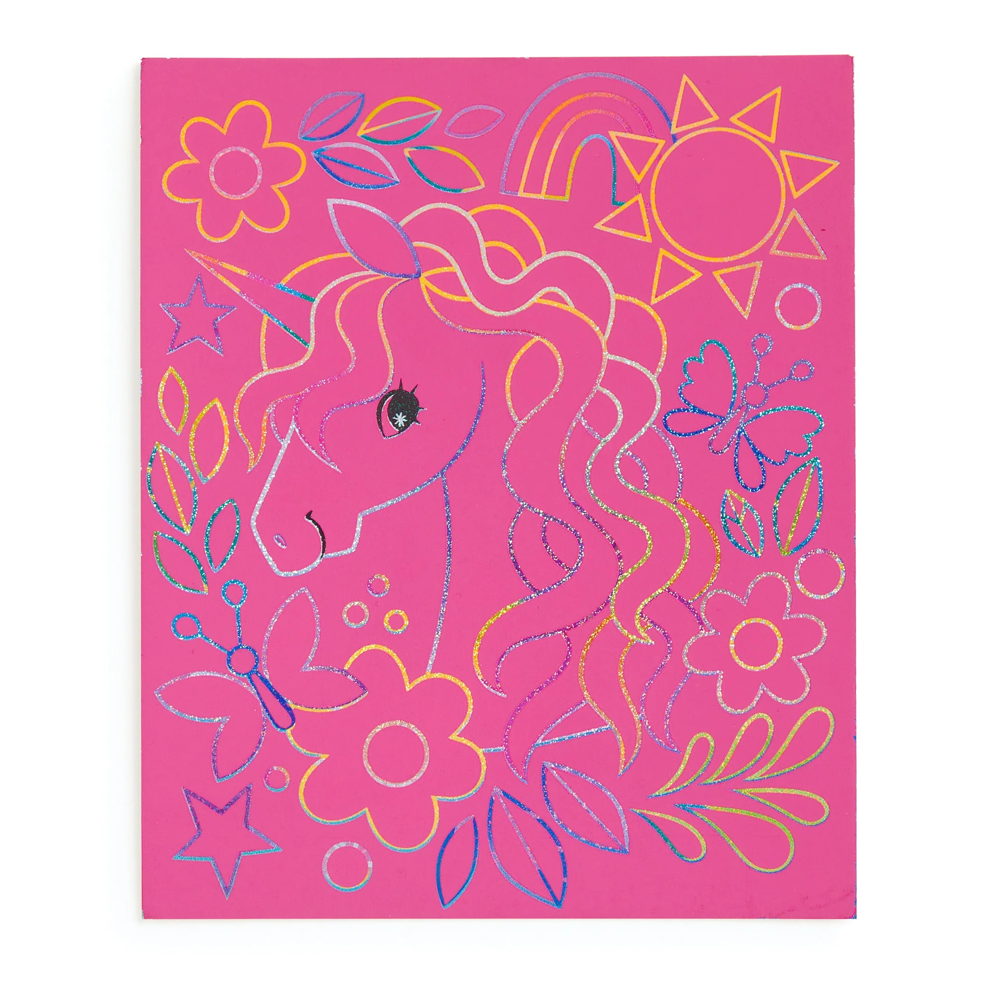 Unicorn Glam Scratch & Sparkle Art Activity Kit - 5