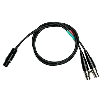 ACE- Ljudkabel TA5F - 2x TA3F, 60cm