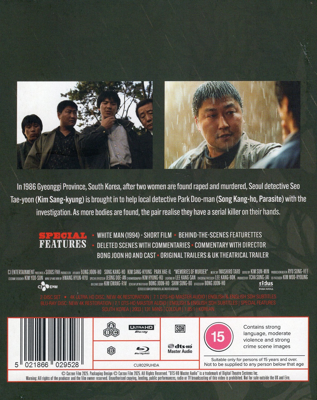 Memories of Murder (ej svensk text) (4K Ultra HD + Blu-ray) - 2