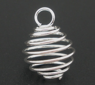 Berlock -  Pärlbur, Silver 17mm