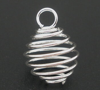 Berlock -  Pärlbur, Silver 17mm