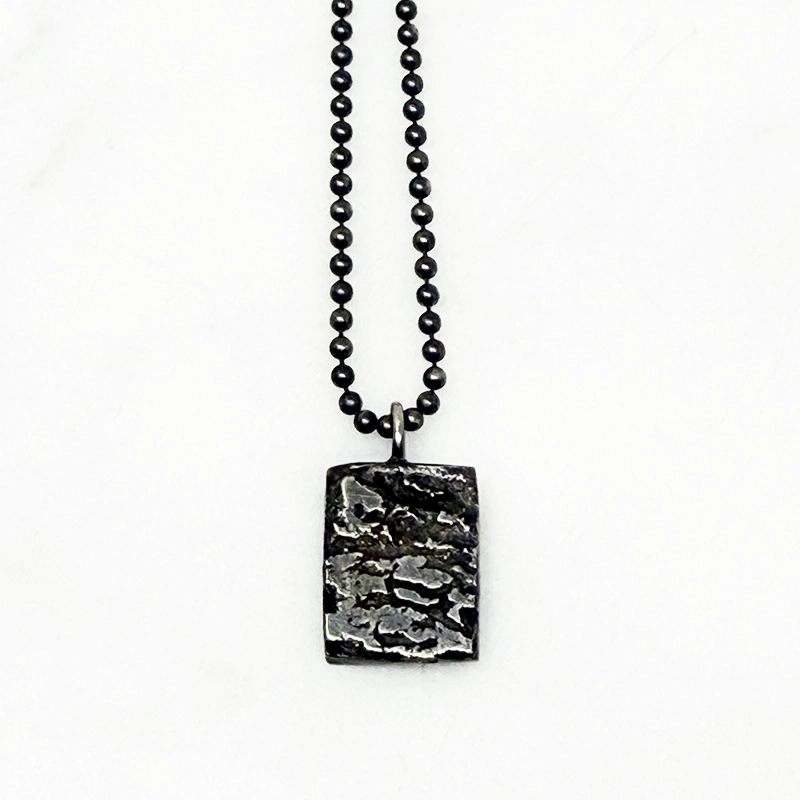 Silverhalsband MELTED nr1