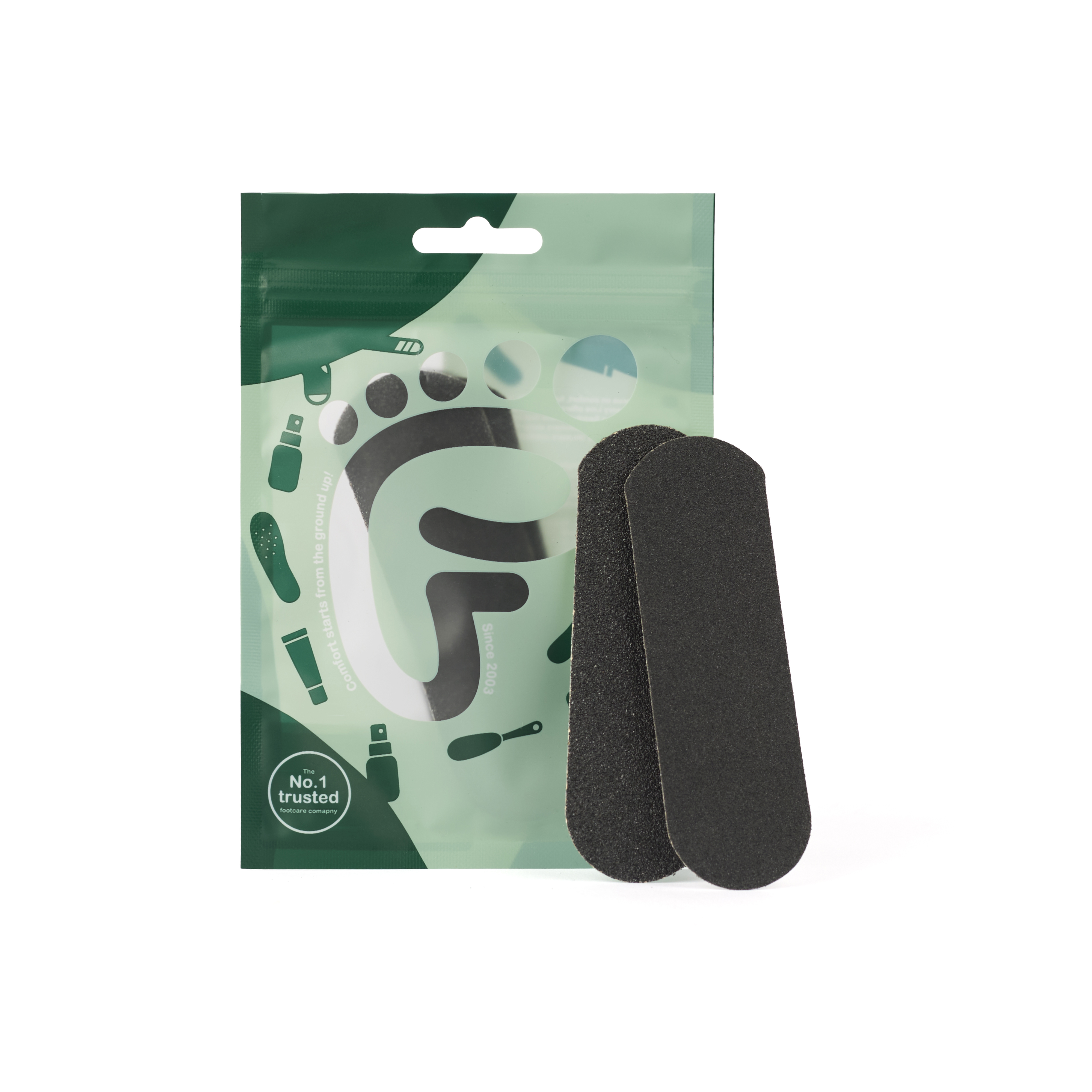 Slipremsa till fotfil - 10 pack - Både grov- och finkornig