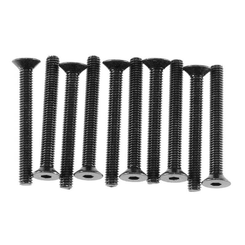 AXIAL Hex Socket Flat Head M3x25mm Black Oxide (10)