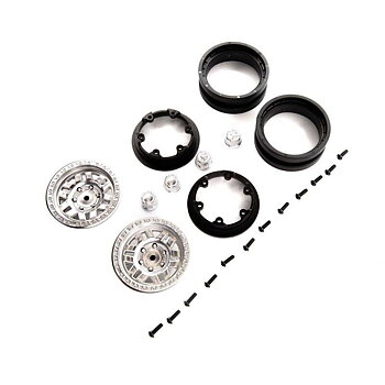 AXIAL 1.9 KMC Machete Beadlock Wheels, Satin (2)