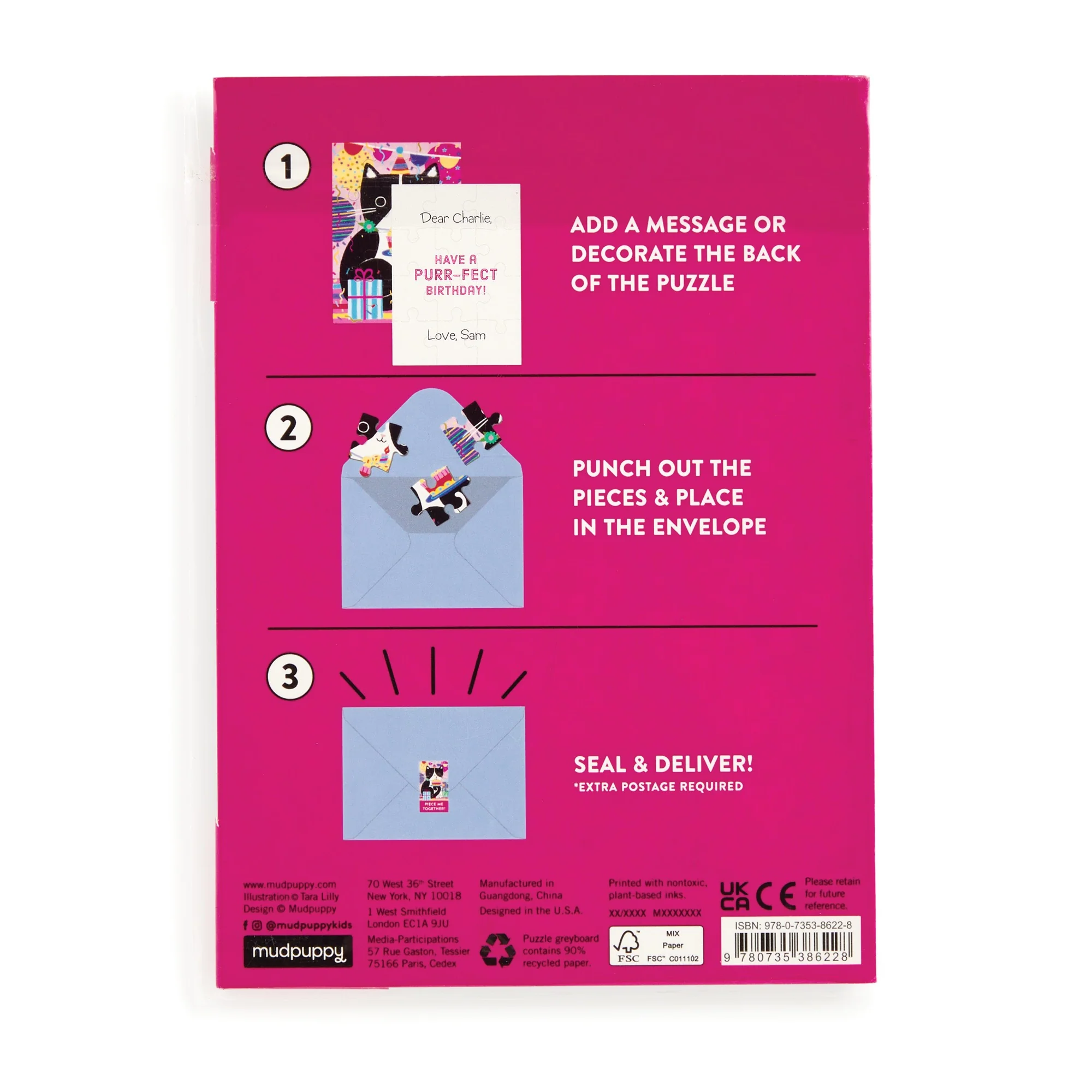 Purr-fect Cat Birthday Greeting Card Puzzle - 2