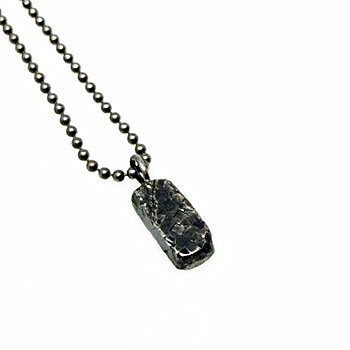 Silver necklace MELTED nr3