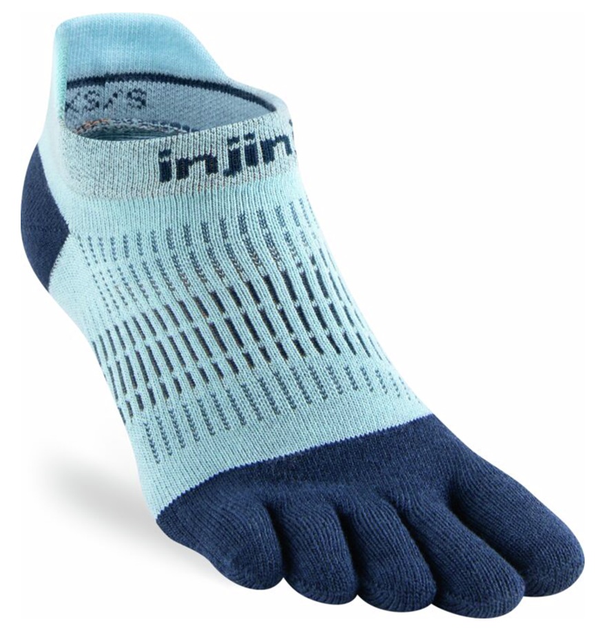 Injinji Women's Run Lightweight No-Show Heron