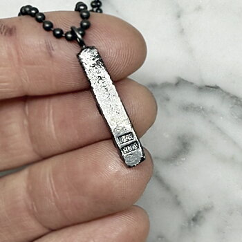 Silverhalsband MELTED nr5