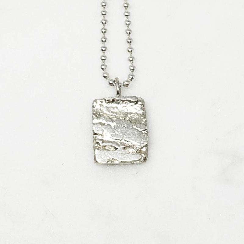 Silverhalsband MELTED nr7
